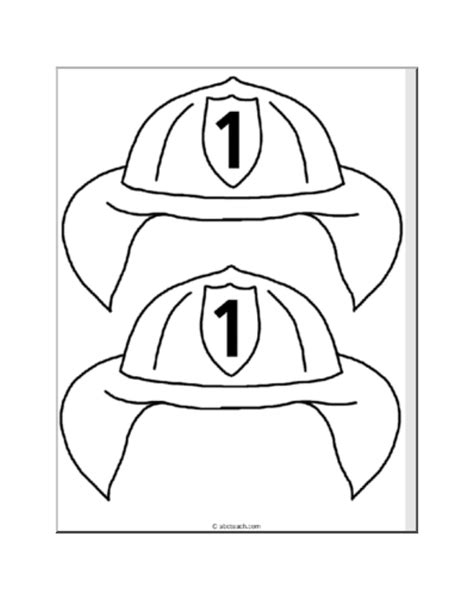 fre printable coloring page fire hat   fre printable