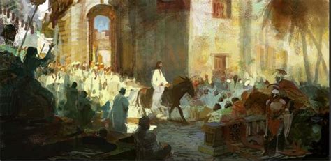 jesus enters jerusalem palm sunday  church congregational boxford