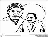 Harriet Tubman Printable Luther Mlk Males Coloringhome sketch template