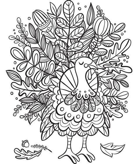 turkey foliage  crayolacom malesider til udskrivning maleboger
