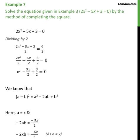 solve      completing  square