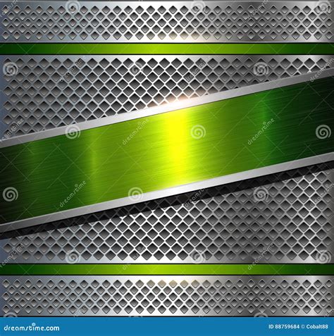 background metallic silver green stock vector illustration  metal reflective