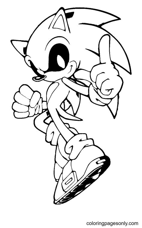 printable sonic exe  kids coloring pages sonic exe coloring pages