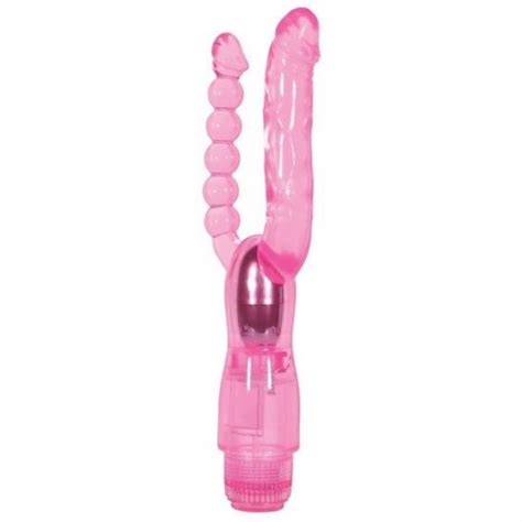 adam and eve dual pleasure vibe pink sex toys and adult novelties