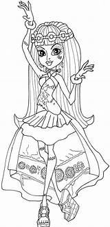 Coloring Pages Monster High Frankie Stein Printable Dancing Sheets Colouring Kids Adults Movie sketch template