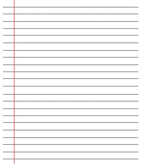 printable blank lined paper template    ruled
