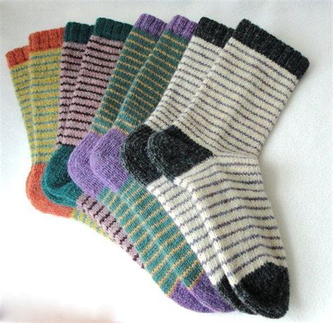 knitting pattern bywater adult teen socks knit sock pattern striped sock pattern striped