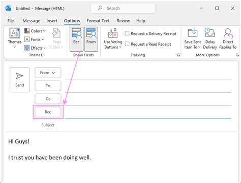 bcc  outlook manually  automatically
