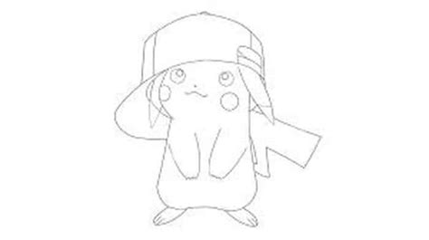 pikachu  hat coloring pages pikachu coloring page pokemon