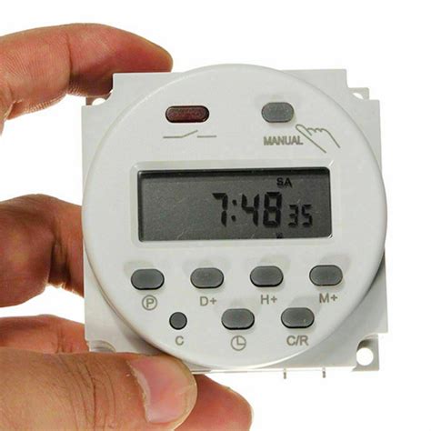 lcd digital timer programmable control timer acdc   time switch relay