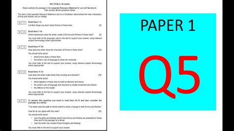 gcse paper  question  writing task teaching resources gambaran