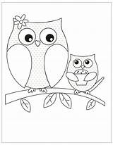 Owl Mother Hallmark Owlet sketch template