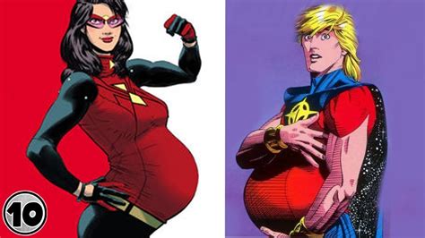 Top 10 Superheroes Who Got Pregnant
