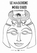 Maschere Carnevale Egizi Antichi Cleopatra Scaricare Nofretete Nefertiti sketch template