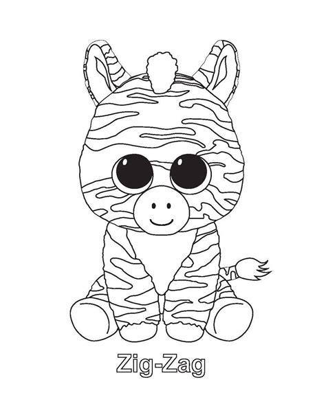 zig zag beanie boo coloring pages  worksheets monkey coloring pages