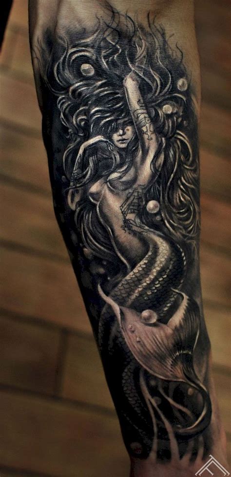 34 Romantic Look With Tattoo ‘love For Men Mermaid Sleeve Tattoos