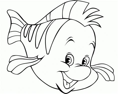 coloring sheets  toddlers animal learning printable fish
