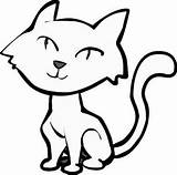 Coloring Pages Cat Printable Kitty Cute Animal Color Cats Cartoon Fat Kat Big Print Small Beauty Printablee Via Kittens sketch template