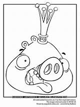Angry Birds Coloring Pages Pig King Bird Kids Epic Xbox Artworks Drawing Pigs Printable Visit Getcolorings Red Sheets sketch template