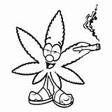 Cartoon Svg Smoking Leaf Marijuana Weed Stoner Blunt Character Cannabis Joint Mix Cut Bud Wishlist Cart Add Vector sketch template