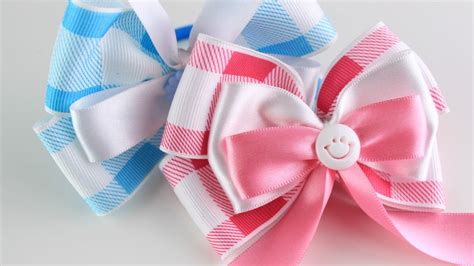 Como Hacer Un Lazo De 2 Colores Para Niñas How To Make A Hair Bow