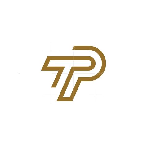 stylish letter tp logo