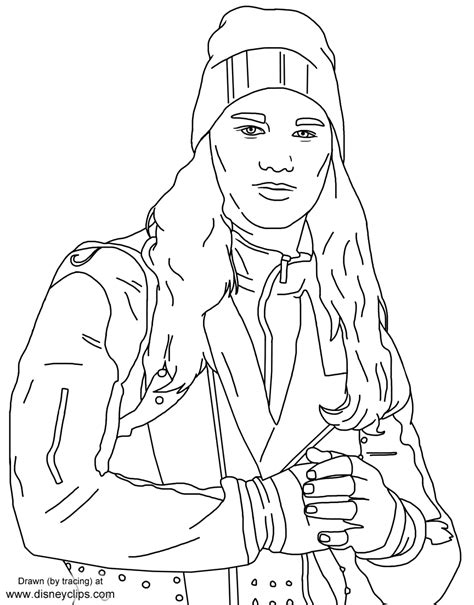 descendants coloring pages updated