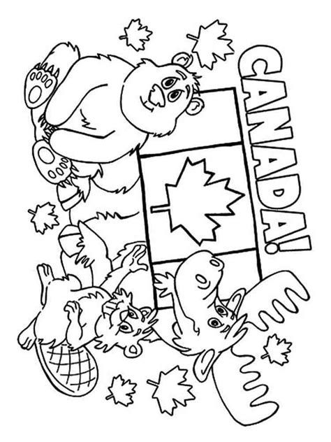 canada day coloring pages  printable canada day coloring pages