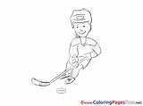Hockey Coloring Puck Ice Sheets Pages Sheet Title sketch template
