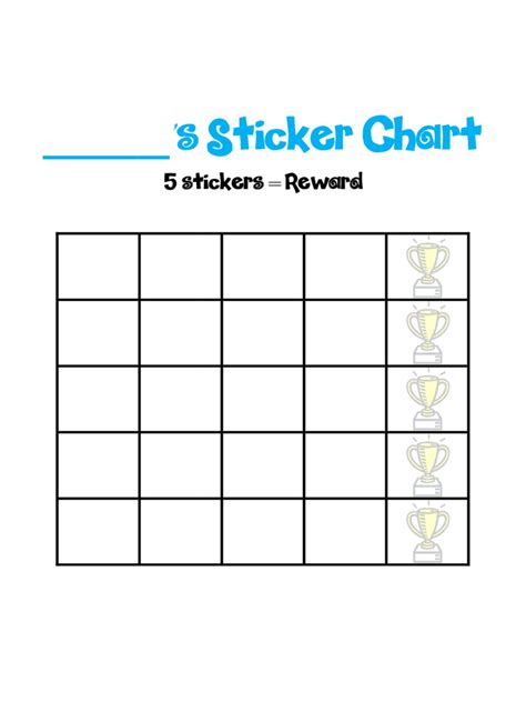 sticker charts fillable printable  forms handypdf