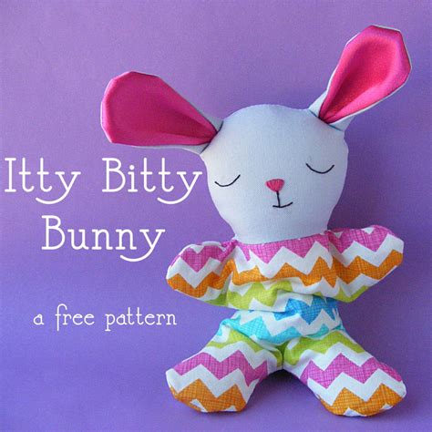 bunny softie pattern shiny happy world