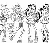 Ghoulia Yelps Pages Coloring Monster High Catty Noir Getcolorings Little sketch template
