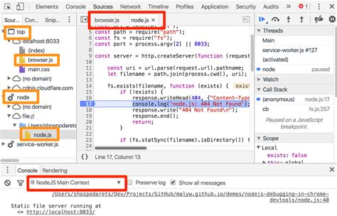 nodejs debugging  chrome devtools  parallel  browser javascript