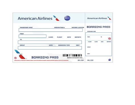 real fake boarding pass templates   template lab