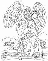 Coloring Angel Guardian Pages Male God Protection Angels Color School Children Para Kids Sunday Dark Print Google Guard National Colorir sketch template