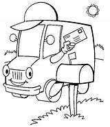 Coloring Truck Mail Pages Usps Drawing Postal Vehicles Trucks Preschool Kids Print Getdrawings Gif Template sketch template