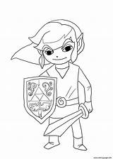 Zelda Link Legend Wind Waker Coloring Pages Coloriage Printable Toon Imprimer Dessin Color Colorier Cartoon Supercoloring Online Dessins Print Prints sketch template