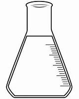 Beaker Science Clipart Drawing Flask Erlenmeyer Clip Chemistry Graduated Cylinder Equipment Lab Outline Cartoon Drawings Chemical Empty Cliparts Bubbling Template sketch template