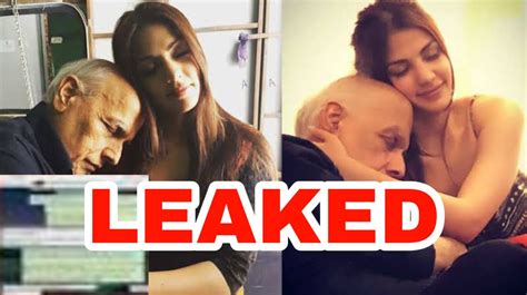 Omg Personal Whatsapp Chat Of Mahesh Bhatt And Rhea Chakraborty Leaked