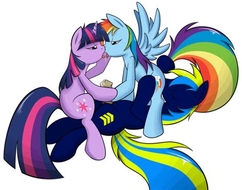 105799 Twilight Sparkle Artist Smittyg Rainbow Dash Porn Kissing Penis