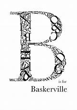 Baskerville Typographic Typeface sketch template