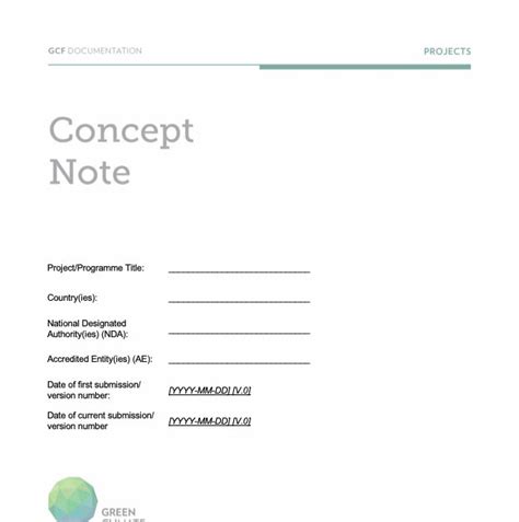 outline concept paper format   concept note templates
