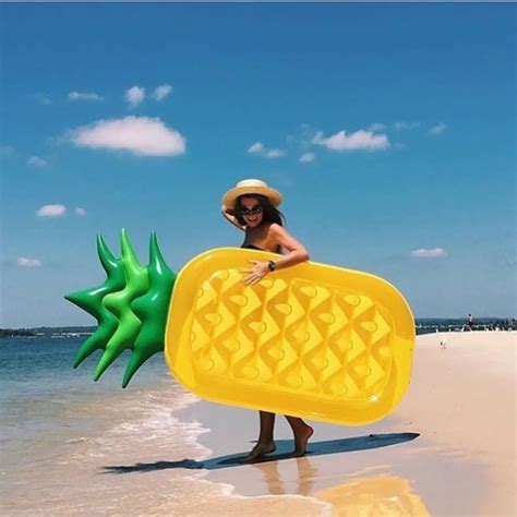 cm giant pineapple inflatable pool float adult children swimming