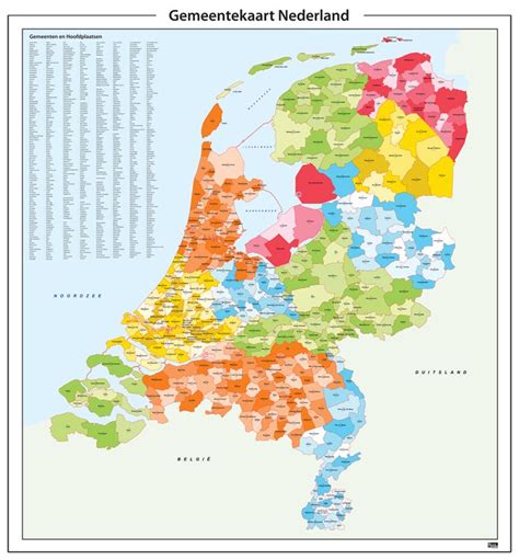gemeentekaart nederland provinciekleuren wandkaarten nederland kaarten  xxx hot girl