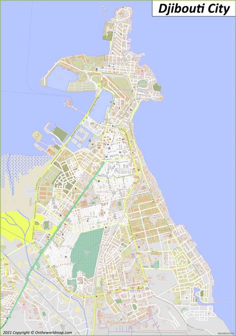 Djibouti City Map Republic Of Djibouti Detailed Maps Of Djibouti City