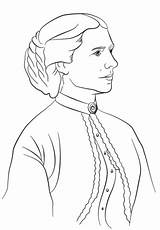 Clara Barton Coloring Printable Keller Helen Pages Drawing Color People Famous Drawings Print Coloringhome Sketch Historical Supercoloring Styles Categories Visit sketch template
