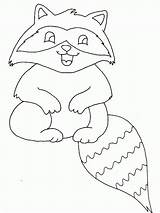 Raccoon Coloring Pages Printable Baby Kids sketch template