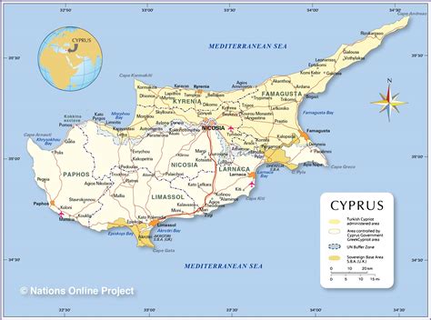 political map  cyprus nations  project
