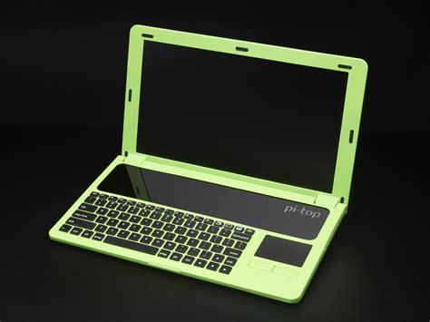 pi top green  laptop kit  raspberry pi  pi