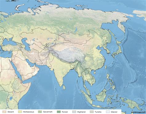 asia world  maps